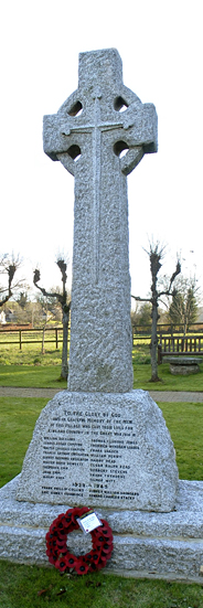 Broad Chalke war memorial cross, Wiltshire ©  Broad Chalke Parish Council