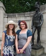 Joanna Sanderson and Amy Davidson before Garden Party &copy; WMT, 2010