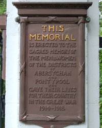 Abersychan and Pontypool war memorial © C Jones 2009