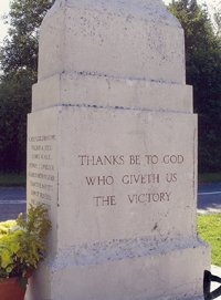 Stockbridge war memorial before work © Houghton and District Branch RBL, 2008