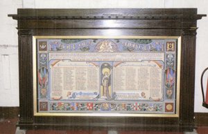 Bolton war memorial roll of honour ©Bolton Museums and Archives Service, 2009