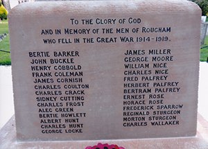 Rougham war memorial after grant works © Pat Lamb 2014