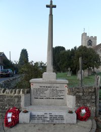 The memorial after re-pointing and re-painting of the lettering © Bethersden Parish Council, 2011