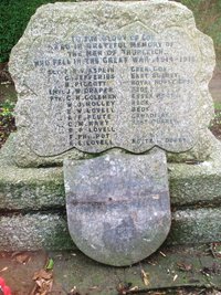 Thurleigh war memorial before cleaning © Thurleigh Parish Council, 2014