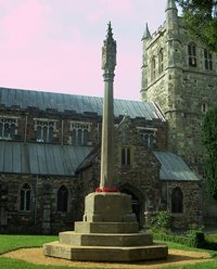 Wimborne Minster war memorial © C. Moreton, 2009