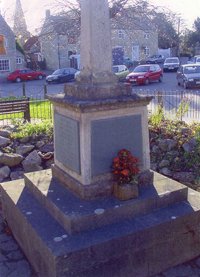 Brigstock war memorial before work © Brigstock Parish Council 2005