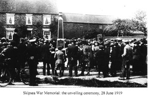 Skipsea dedication service 1919 © Skipsea Parish Council 