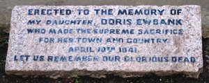Whitley Bay Miss Doris Ewbank war memorials © J Pasby, 2009