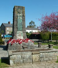 Dinas Powys war memorial before conservation work © Dinas Powys Community Council, 2010