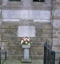 Inscriptions and memorial prior to works © Ditton Parish Council, 2010