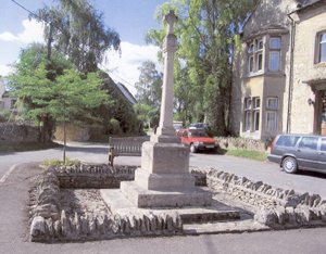 Fulbrook war memorial before work © Fulbrook Parish Council, 2006