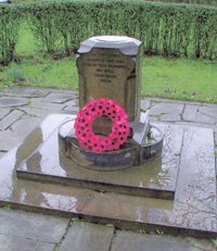 Birchencliffe war memorial before work © Birchencliffe Parish Council, 2002