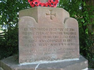 Newton Valence war memorial cross © Alan Cawsey, 2010