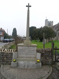 The memorial before re-pointing and re-painting of the lettering © Bethersden Parish Council, 2011