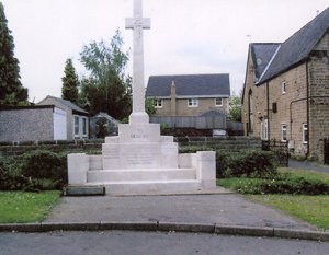 Silkstone war memorial before grant works with access via a step © Silkstone Parish Council, 2008