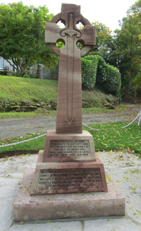 Upper Hill war memorial cross cBirley with Upper Hill PC, 2015