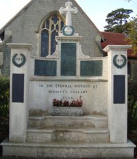 Memorial following cleaning © Headley Parish Council, 2010