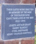 Wilden war memorial plaque after work © Wilden PCC, 2006 Wilden war memorial plaque after work © Wilden PCC, 2006