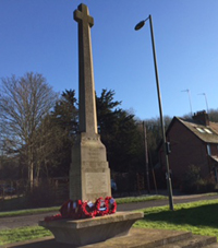 Stockbridge war memorial cross cStockbridge Parish Council, 2016