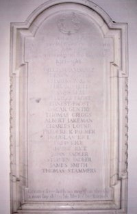 Assington war memorial plaque © Assington P. C. C., 2006