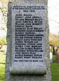 Sidlesham war memorial © M Bradbury 2010