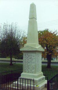Lakenheath war memorial obelisk © Lakenheath PC, 2009
