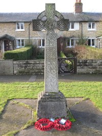 The memorial before cleaning © Whittlebury Parish Council, 2011