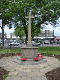 Langley war memorial cross © Mr D. Haylock, 2010