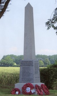 Ash war memorial obelisk © Ash-cum-Ridley Parish Council, 2006