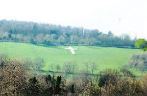 Meenfield Cross war memorial after © Shoreham Parish Council 2005