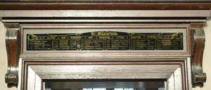 Bethesda war memorial plaque © Historic Chapels Trust, 2012