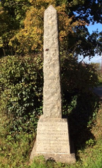 Higher Tale war memorial obelisk cTaylor, Claire, 2017