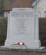 Odsey war memorial stone cSteeple Morden Parish Council, 2017 Odsey war memorial stone cSteeple Morden Parish Council, 2017