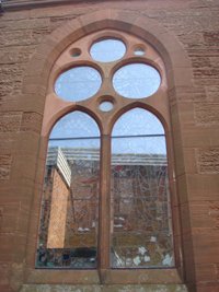 West Kilbride memorial window exturnally after works Â© E McFarland, 2014 