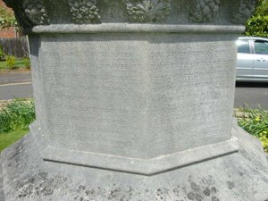 Reigate war memorial before conservation © St Mark's Church, 2009