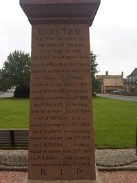 Reach war memorial obelisk © J. Alexander, 2010