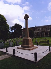 Rougham war memorial after grant works © Pat Lamb 2014