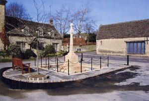 Fulbrook war memorial after work © Fulbrook Parish Council, 2007