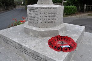Winsley war memorial after conservation and repair © E Gilby, 2014