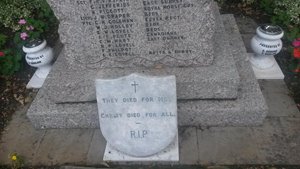 Thurleigh war memorial after cleaning © Thurleigh Parish Council, 2014
