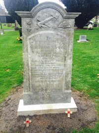 Lt Wilfred Watts war memorial after © Blandford Forum Town Council 2016