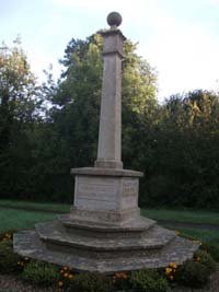 Stoke Albany memorial after grant works © Stoke Albany Parish Council, 2010