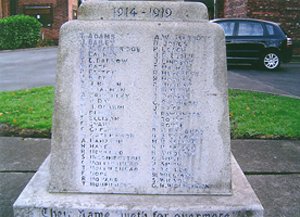 Swinton war memorial before work © The PCC of Holy Rood Parish Church, 2007
