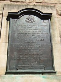 The Sherwood Foresters war memorial © St Peter's Centre, 2010