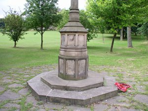 The memorial suffered vandalism and theft in its original location © Thomas Rotherham College, 2009