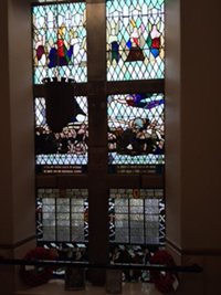 Gordons School memorial window © Gordons School, 2015