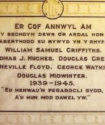 Llansamlet war memorial plaque © Llansamlet Historical Society, 2006 Llansamlet war memorial plaque © Llansamlet Historical Society, 2006