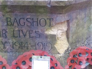 Bagshot memorial cross before works © Windlesham Parish Council, 2014