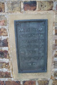 Kemsing war memorial cross © J. E. Day, 2010