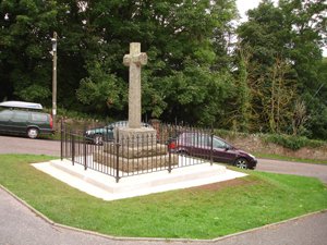 Otterton war memorial after work © Otterton Parish Council, 2008